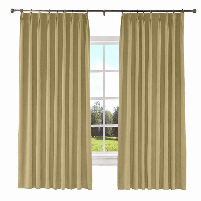 KANTE Polyester Cotton Drapery With Lining Curtains