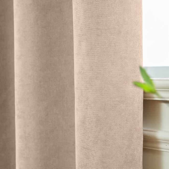 KANTE Polyester Cotton Drapery With Lining Curtains
