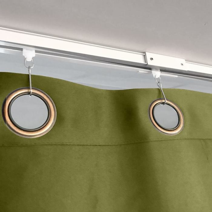 Ceiling Track Room Divider Curtain Kit for Any Space