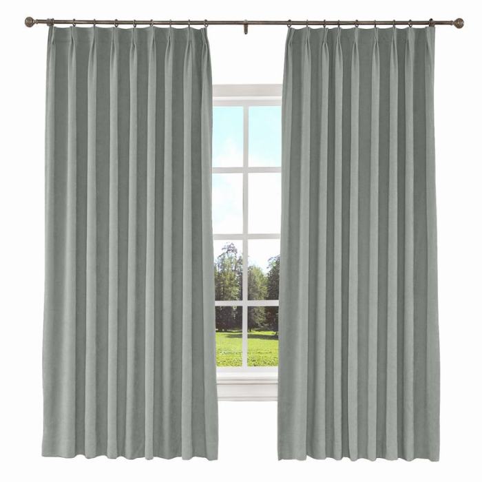 KANTE Polyester Cotton Drapery With Lining Curtains