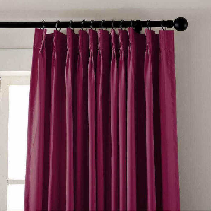 CUSTOM EDOARDO Burgundy Indoor Blackout Curtain