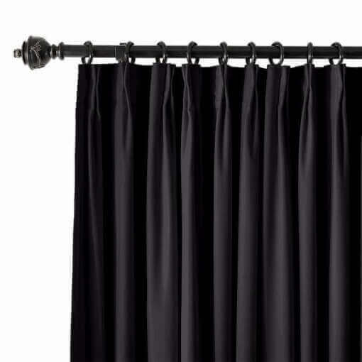 Pinch Pleated Velvet Blackout Lined Home Movie Theater Curtain Drape Panel BIRKIN