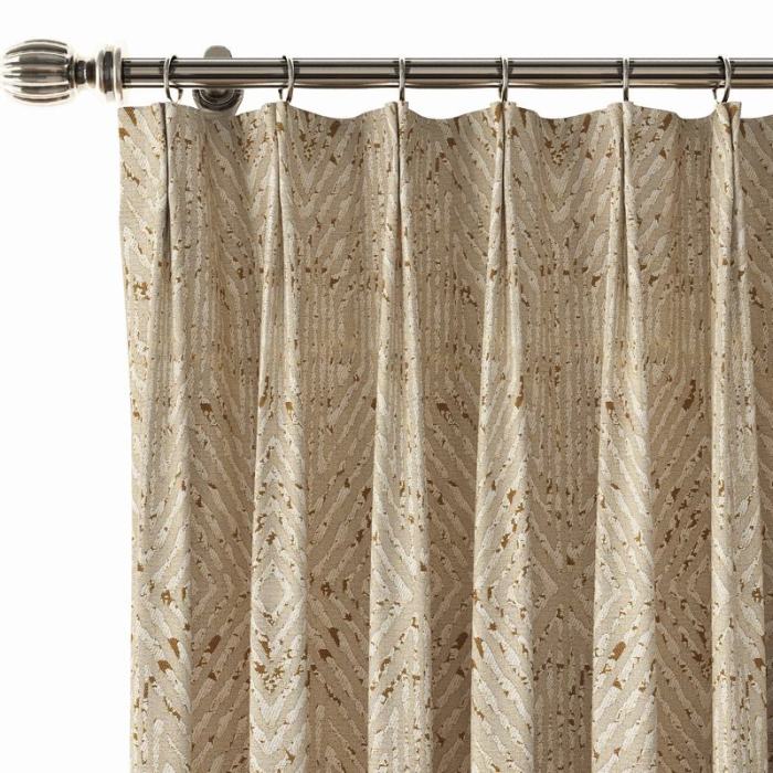 Solid Jacquard Diamond Curtain Drapery OLIVIA