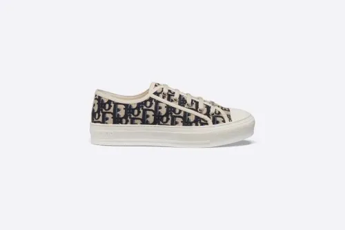 Walk'n'Dior Sneaker Blue Dior Oblique Embroidered Canvas