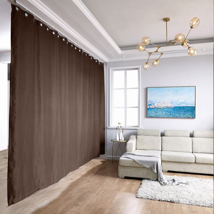 Ceiling Track Room Divider Curtain Kit for Any Space