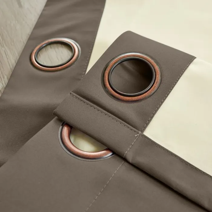 100% Blackout Curtain Grommet Drapery Foam Coated Curtain Saba