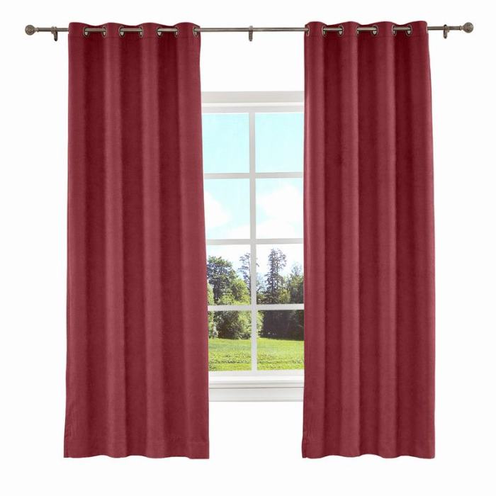KANTE Polyester Cotton Drapery With Lining Curtains