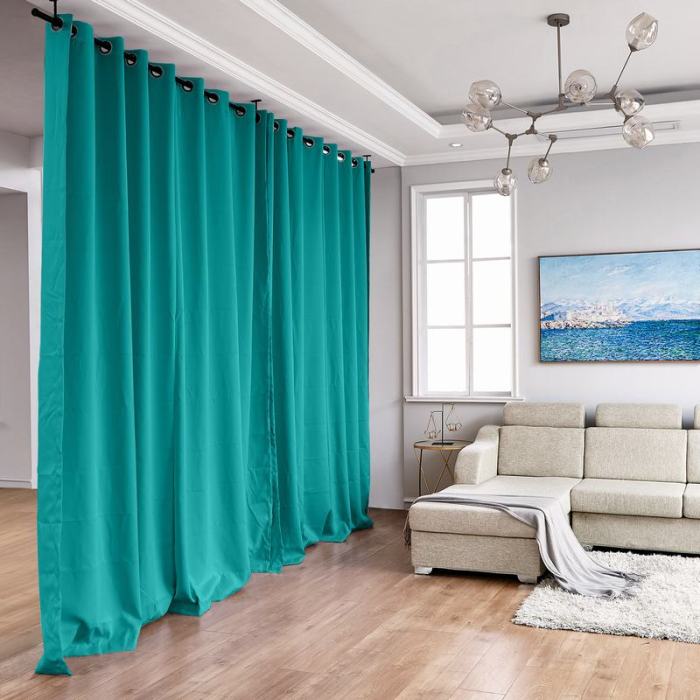 Hanging Rod Room Divider Curtain Kit for Any Space