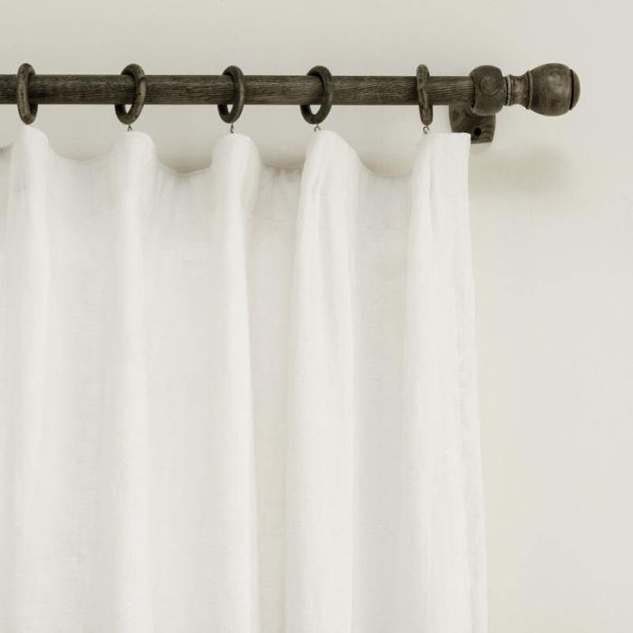 Cotton Linen Curtain Drapery Flat hook for Track Lined Curtain MaSha