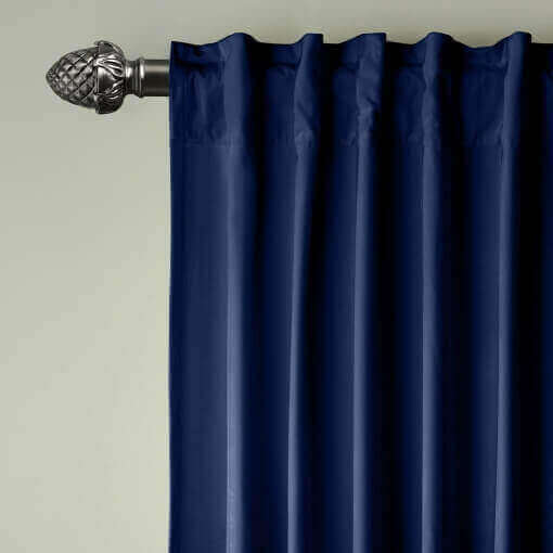 Set of 2 Back Tab and Rod Pocket 2 IN 1 Unlined Velvet Drape Birkin