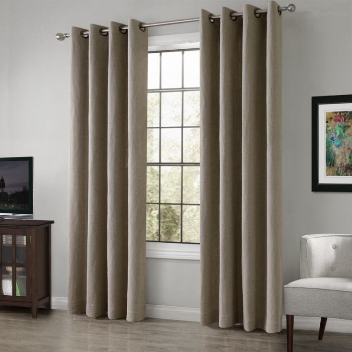 TRENCH Heavy Weight 100% Linen Curtain Drapery Custom
