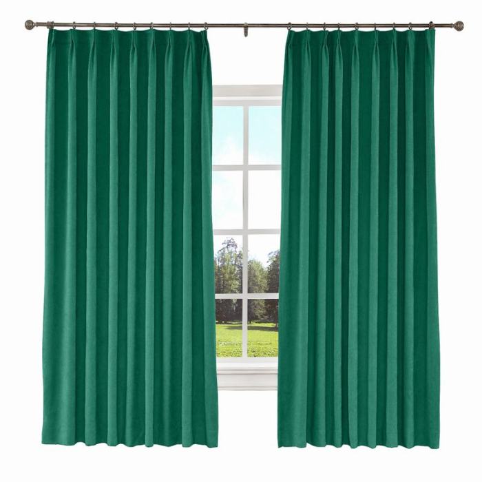 KANTE Polyester Cotton Drapery With Lining Curtains