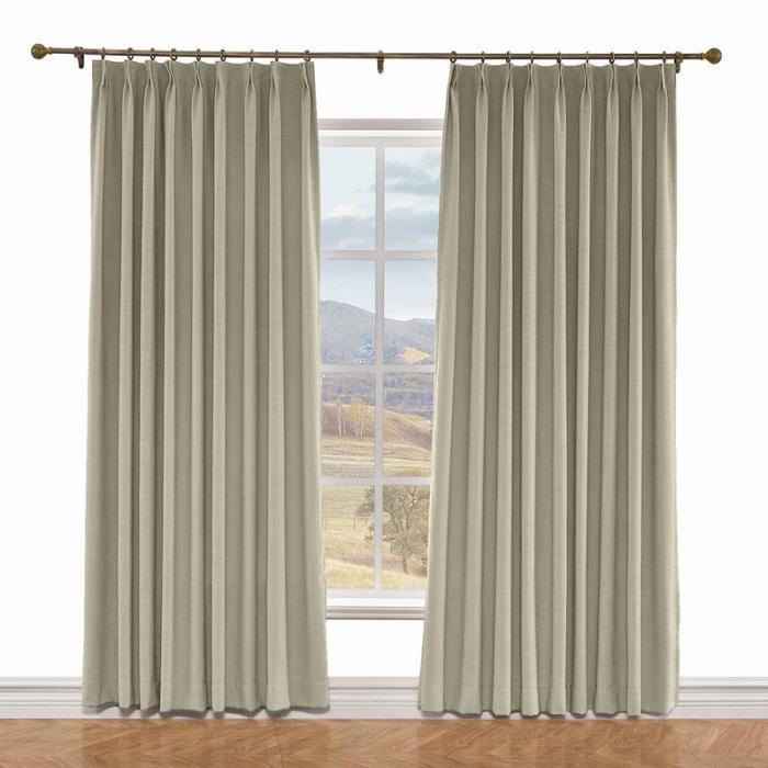 LIZ Polyester Linen Curtain Drapery Custom