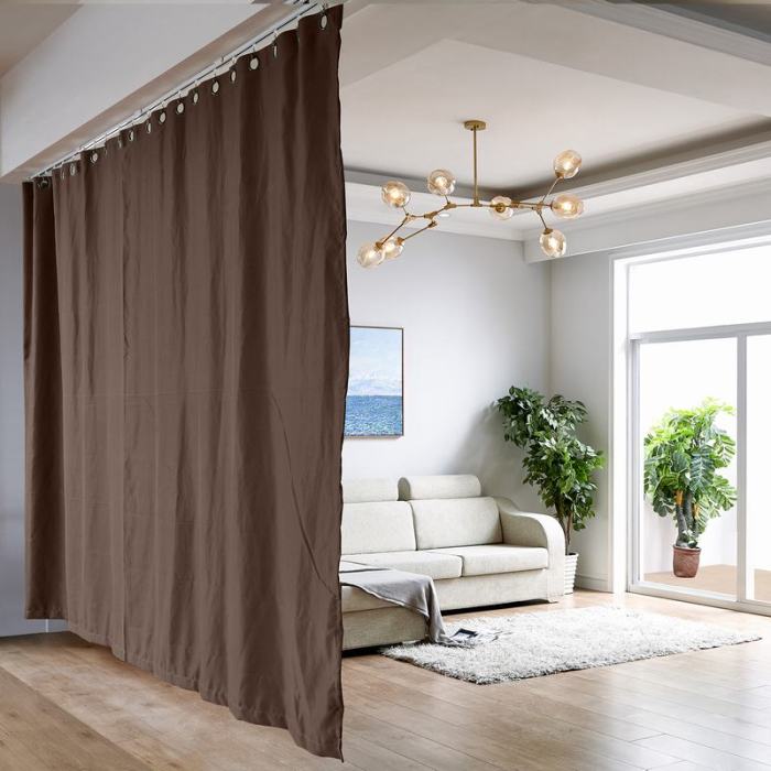 Ceiling Track Room Divider Curtain Kit for Any Space
