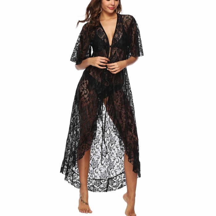 Accesoriu Ruffled Loose Neregulat pentru Plaja, din Dantela, cu Curea