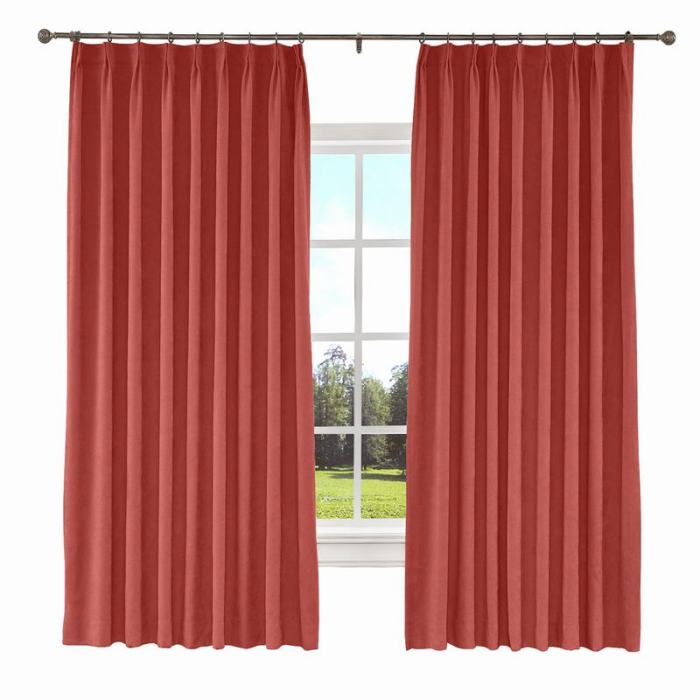 KANTE Polyester Cotton Drapery With Lining Curtains