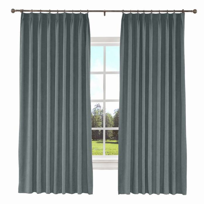 KANTE Polyester Cotton Drapery With Lining Curtains