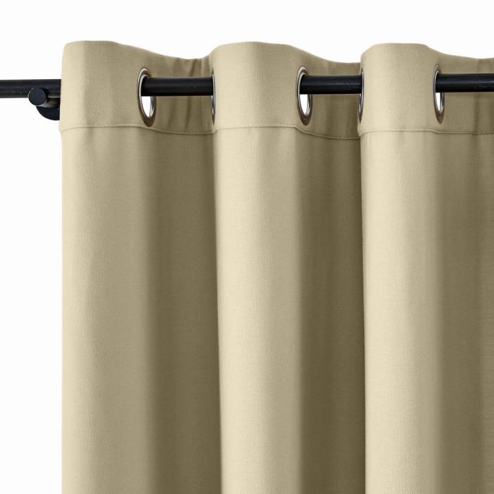 EDITH Outdoor Curtain Waterproof Rustproof Fading Resistant Drapery Patio Curtains