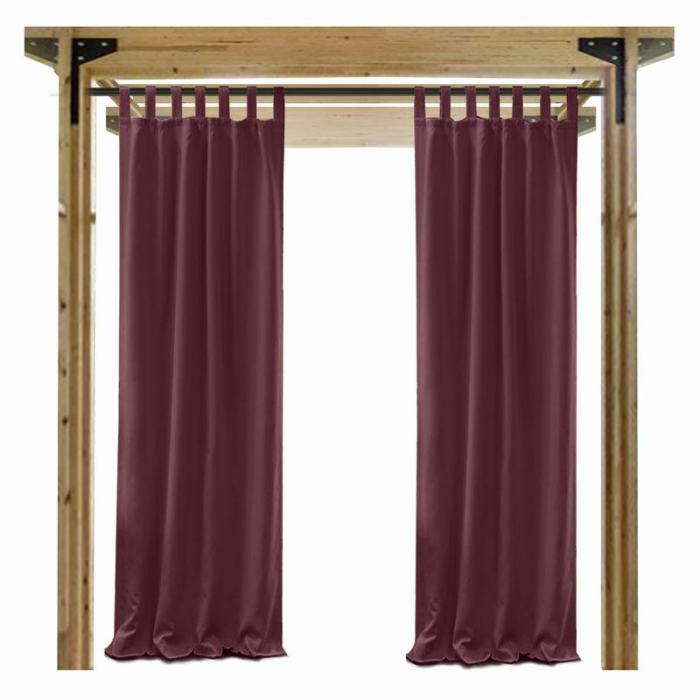 Blackout Waterproof Outdoor Curtain Patio Drapery Custom ROSE