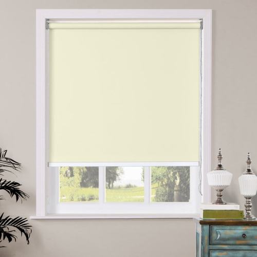 ChadMade Window Roller Shade, PVC Roller Shades, For Bath Living Kitchen Dining Room and Office, Made To Measure Custom, OWEN Collection