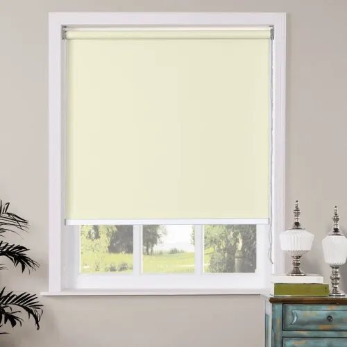 ChadMade Window Roller Shade, PVC Roller Shades, For Bath Living Kitchen Dining Room and Office, Made To Measure Custom, OWEN Collection