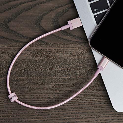 AmazonBasics Nylon Braided Lightning to USB Cable - MFi Certified Apple iPhone Charger, Dark Gray, 3-Foot (Durability Rated 4,000 Bends)