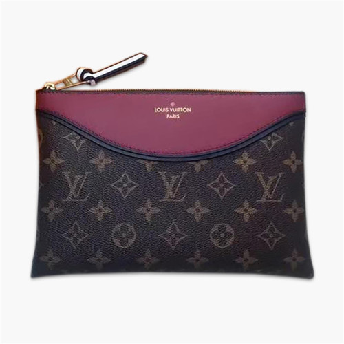 【原版皮】路易威登/LV Pochette Tuileries 手包，将 Monogram 帆布与小牛皮碰撞交融，重现 Tuileries 手袋的经典设计，可作公文包，亦可作手拿包，款号：M63903