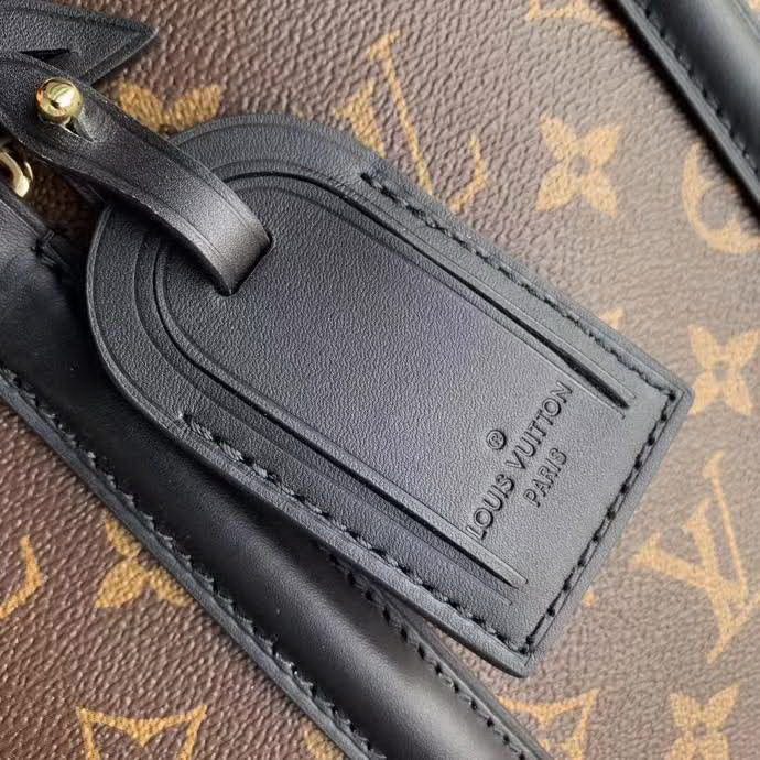 【原版皮】路易威登/LV Open Handbag手袋，选用 Monogram 帆布搭配牛皮精心制作，包括侧面两条皮革镶边，金色铆钉和经典皮革行李吊牌，款号：M44817