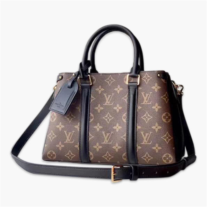 【原版皮】路易威登/LV Open Handbag手袋，选用 Monogram 帆布搭配牛皮精心制作，包括侧面两条皮革镶边，金色铆钉和经典皮革行李吊牌，款号：M44817