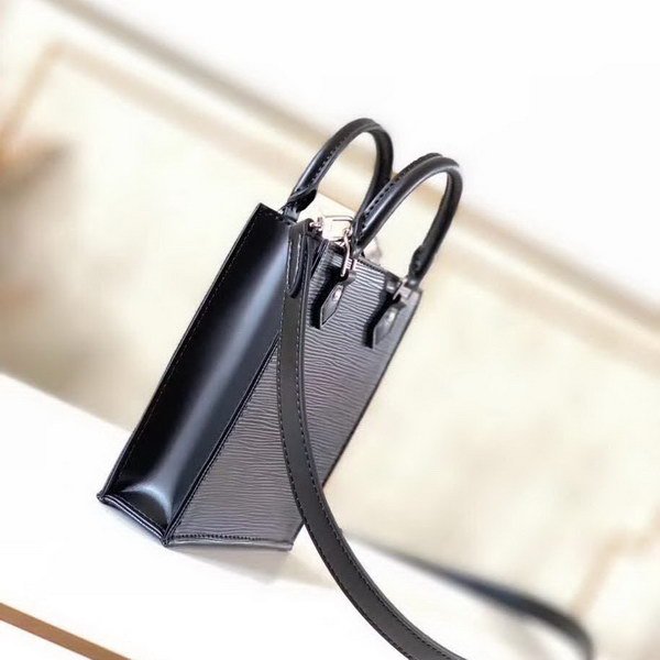 【原版皮】路易威登/LV Petit  Sac Plat手袋， Epi皮革浓缩经典设计，轻盈而充裕的构型可容纳手机等日常所需，可拆卸肩带实现手提，肩背和斜挎选择，款号：M69441