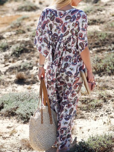 As Picture V Neck Short Sleeve Dresses