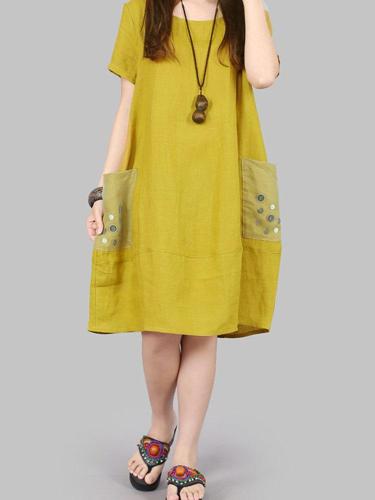Short Sleeve Round Neck Dresses