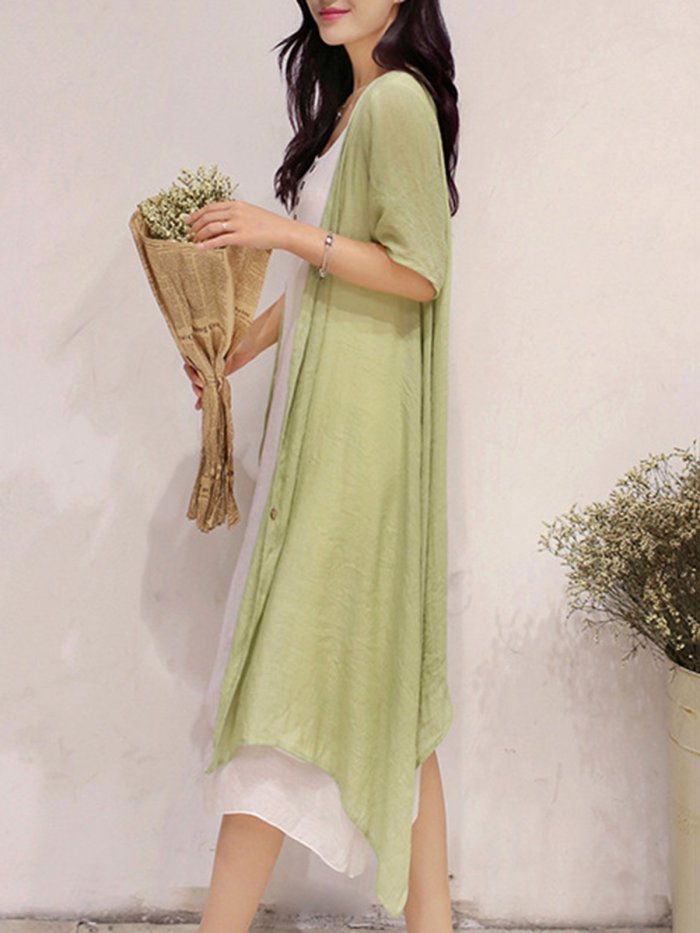 Crew Neck Women Casual Dresses Two Piece Going Out Casual Solid Dresses