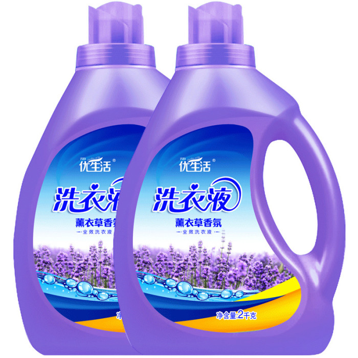 【8斤】优生活薰衣草洗衣液瓶装香味持久留香实惠家庭装批发包邮