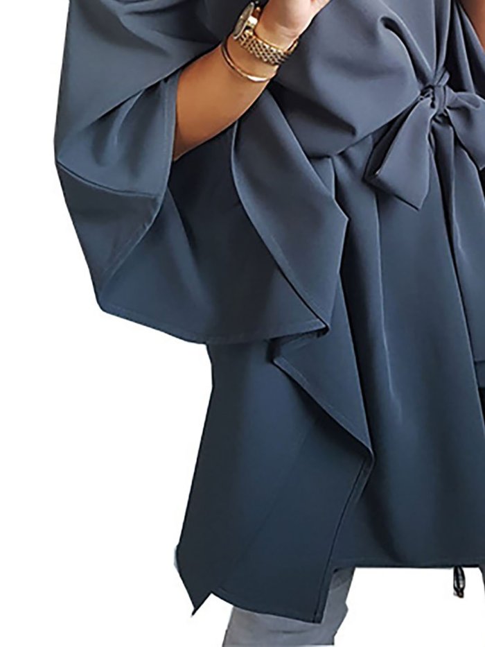 Blue A-line Statement Dress