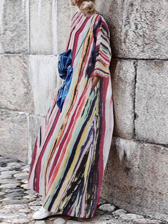 As Picture Long Sleeve Casual Dresses