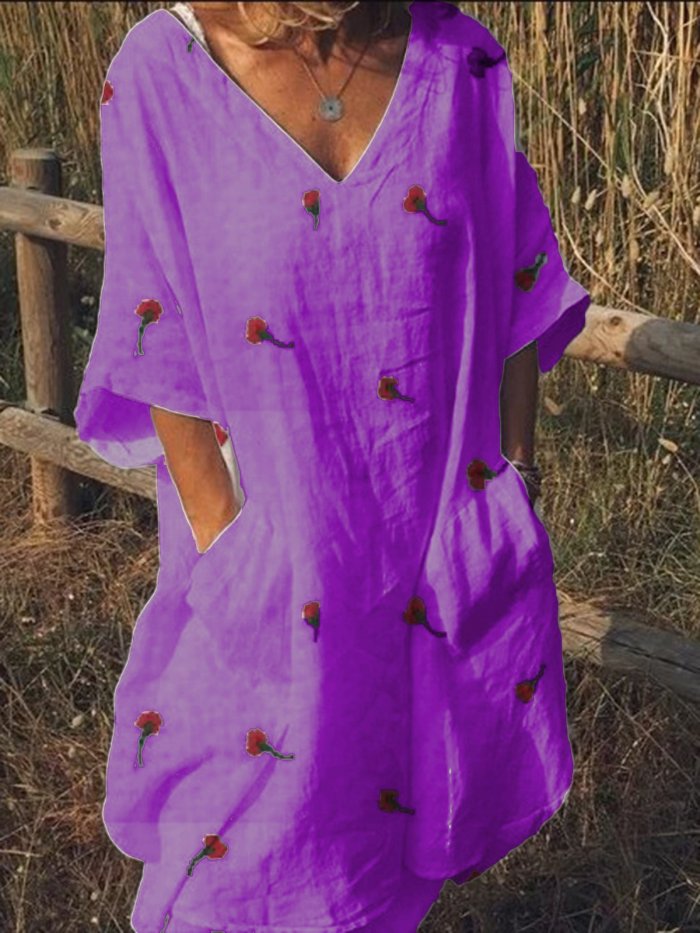 Short Sleeve Solid Dresses