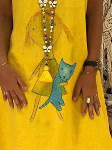 Short Sleeve Casual V Neck Dresses