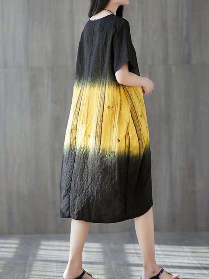 A-Line Short Sleeve Casual Dresses