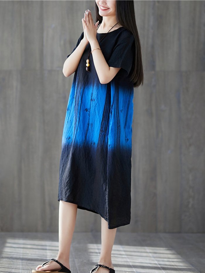 A-Line Short Sleeve Casual Dresses