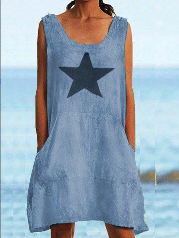 Sleeveless Crew Neck Dresses