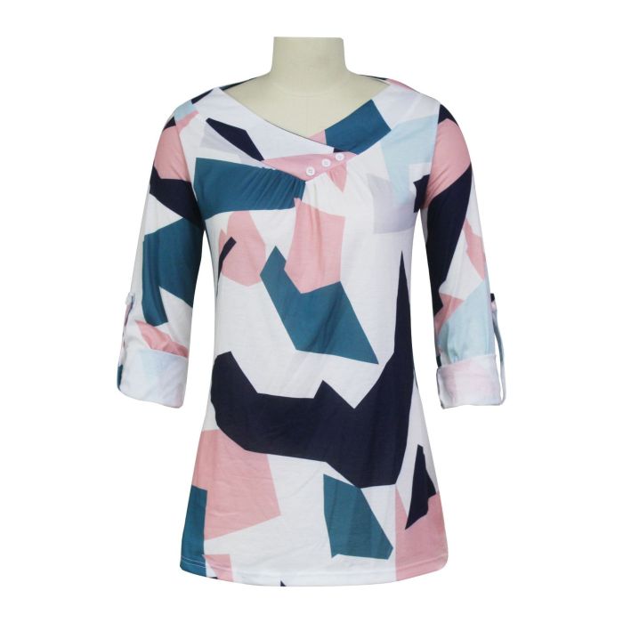 White V Neck Casual Shirts & Tops