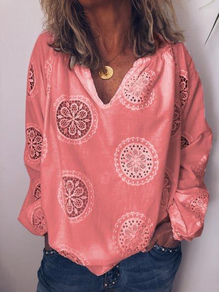 White Chiffon Long Sleeve Shirts & Tops