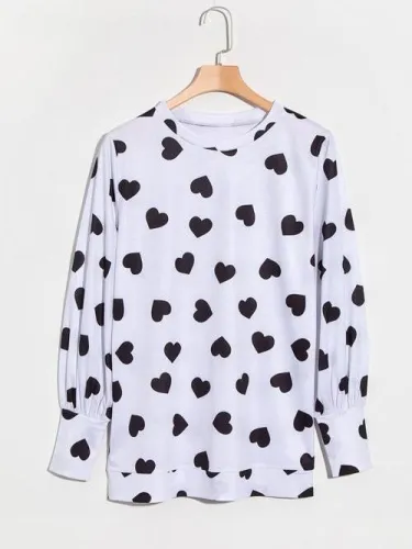 Casual Long Sleeve Cotton-Blend T-Shirts