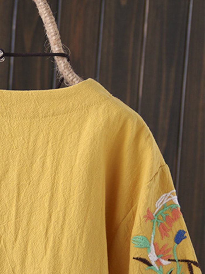 Casual Cotton-Blend Shirts & Tops