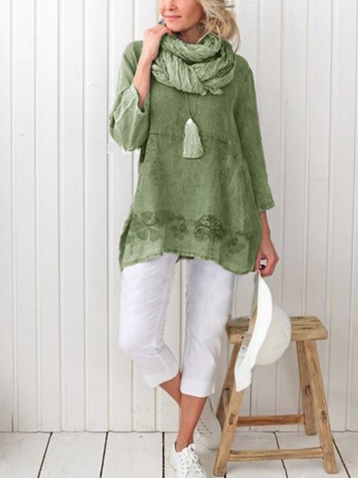 Simple & Basic Long Sleeve Casual Tops
