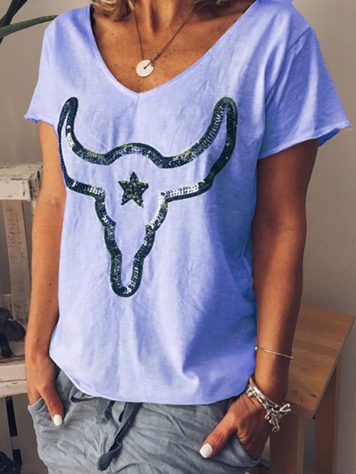White Short Sleeve Cotton-Blend Shirts & Tops