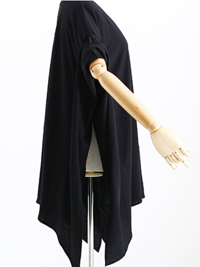 Cotton Batwing Plus Size Blouses & Shirt