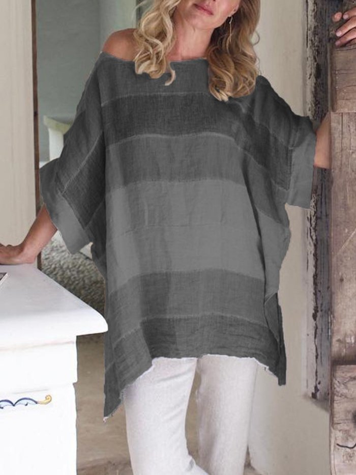 Floral Half Sleeve Casual Tops