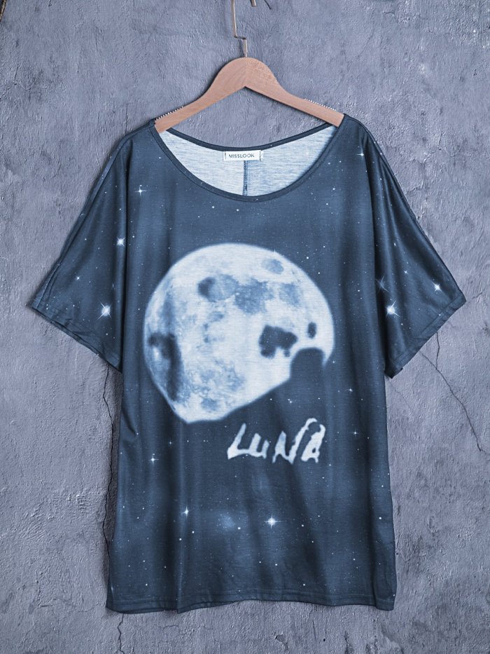 Cotton Short Sleeve Crew Neck Shirts & Tops